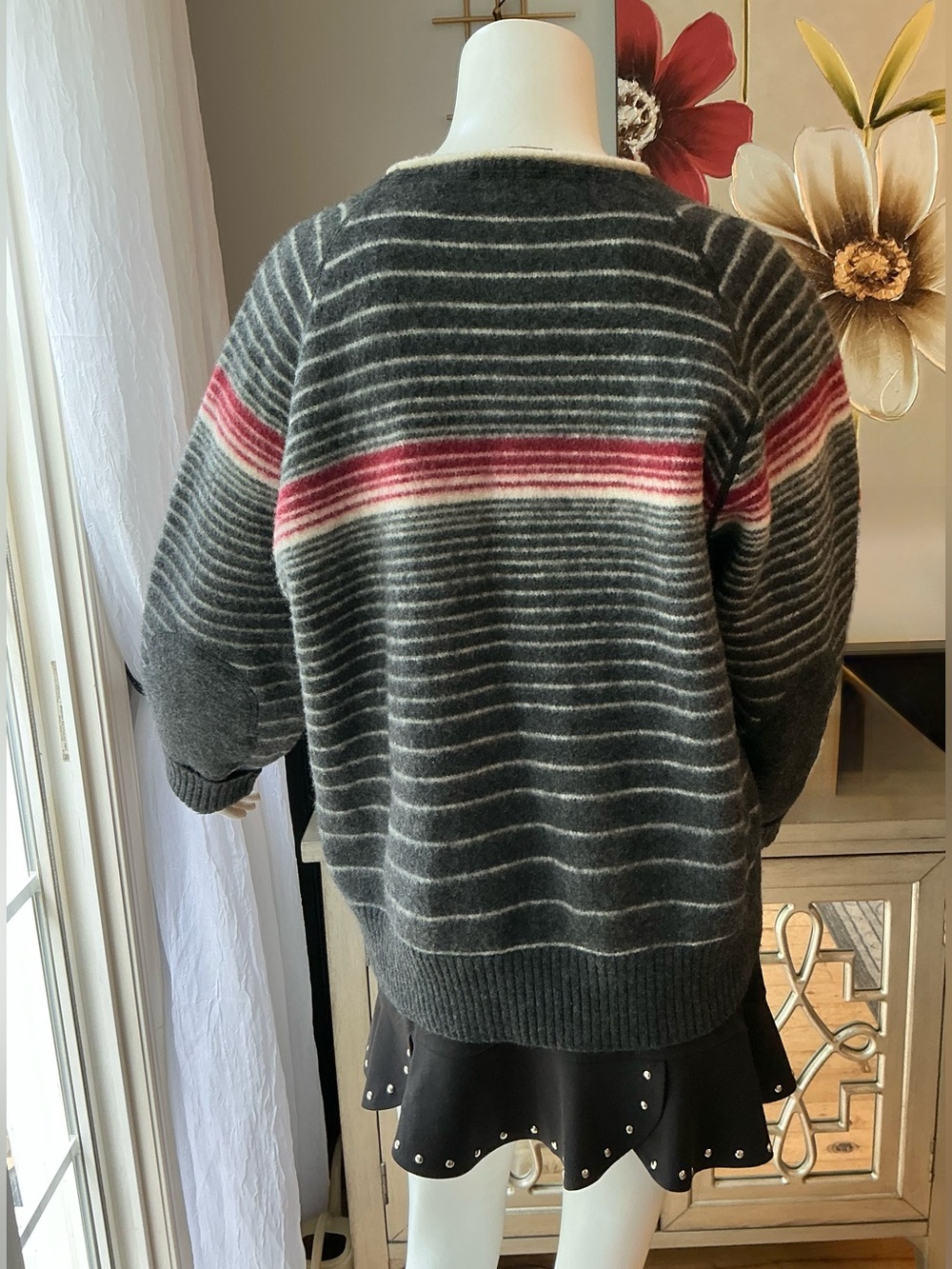 Timberland Wool Blend Womans Size MED Preppy Boho Festival Relaxed Fit Sweater - Picture 4 of 14